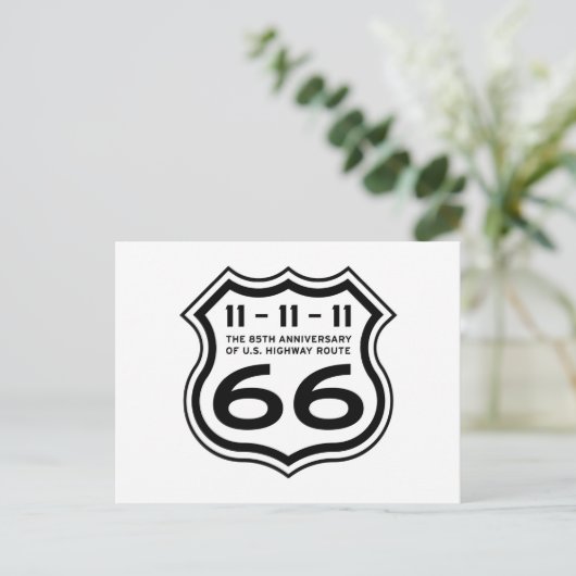 Route 66 Jubileum Briefkaart (Staand voorkant)