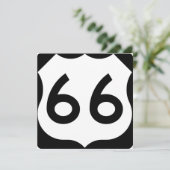 Route 66 kaart (Staand voorkant)