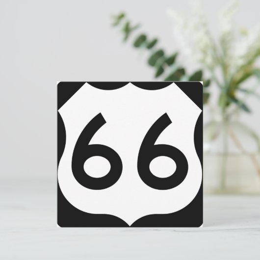 Route 66 kaart (Staand voorkant)