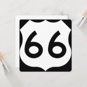 Route 66 kaart (Voorkant / Achterkant in situ)