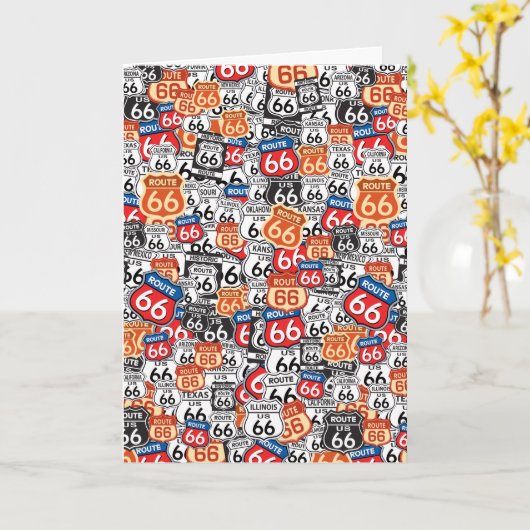 Route 66 kaart (Gele Bloem)