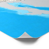 Route 66 Kaart Poster (Hoek)