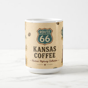 Route 66 Kansas Wheatfield Morning Roast Reis Koffiemok
