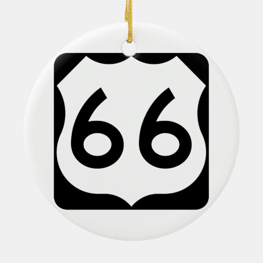 Route 66 keramisch ornament (Achterkant)