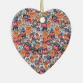 Route 66 keramisch ornament (Rechts)