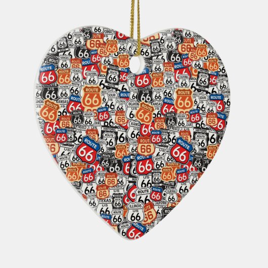 Route 66 keramisch ornament (Rechts)