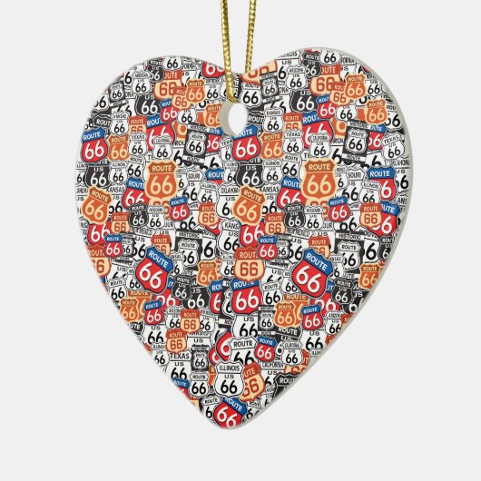 Route 66 keramisch ornament (Links)