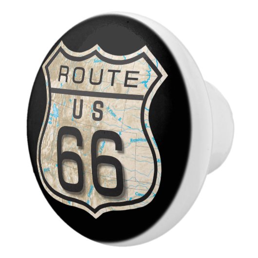 Route 66 Keramische Knob Keramische Knop (Rechts)