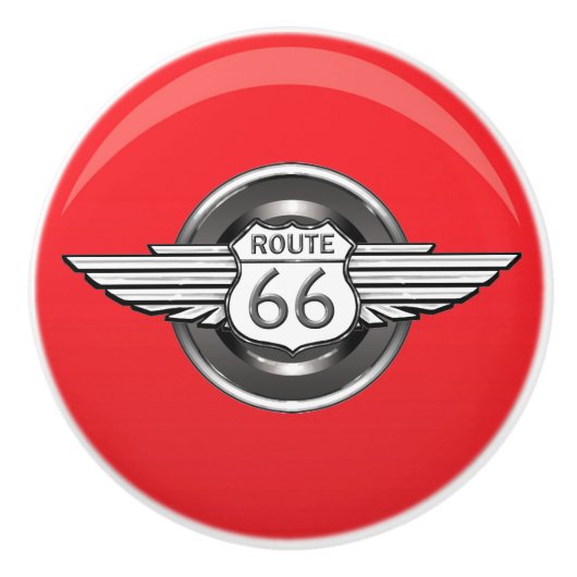 Route 66 Keramische Knoppen - SRF (Voorkant)