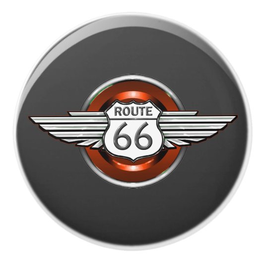 Route 66 Keramische Knoppen - SRF (Voorkant)