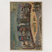 Route 66 Kerst Road Trip Uitdaging Legpuzzel (Verticaal)