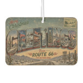 Route 66 Kerstdennen Auto Decoratie Luchtverfrisser (Voorkant)