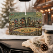 Route 66 Kerstdennen Auto Decoratie Luchtverfrisser