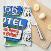 ROUTE 66 keuken-, bast- of badTOWELS 1 Theedoek (Quarter Fold)