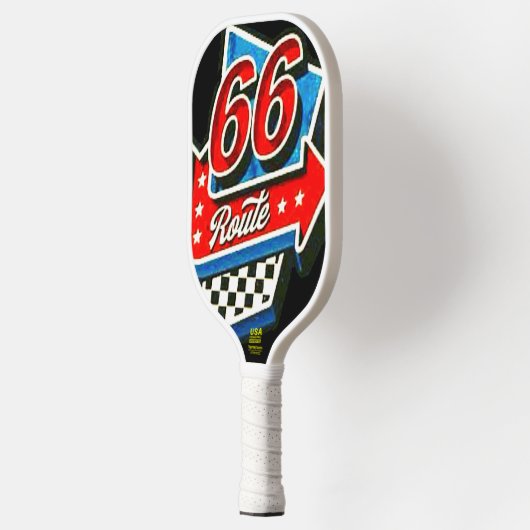 "Route 66 Kicks" Pickleball Paddle (Links)