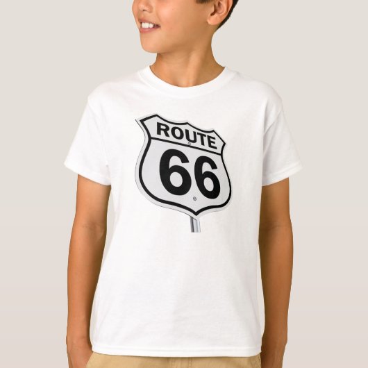 Route 66 kinder t-shirt. t-shirt (Voorkant)