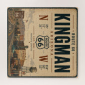 Route 66 Kingman Arizona Oud Bord Legpuzzel (Horizontaal)
