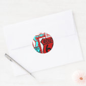 Route 66 Kingman Arizona Ronde Sticker (Envelop)
