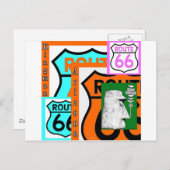 Route 66 Kingman Giganticus Headicus AZ Briefkaart (Voorkant / Achterkant)