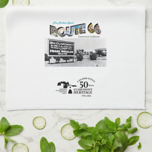 Route 66 Kitchen Tea Towel Theedoek (Gevouwen)