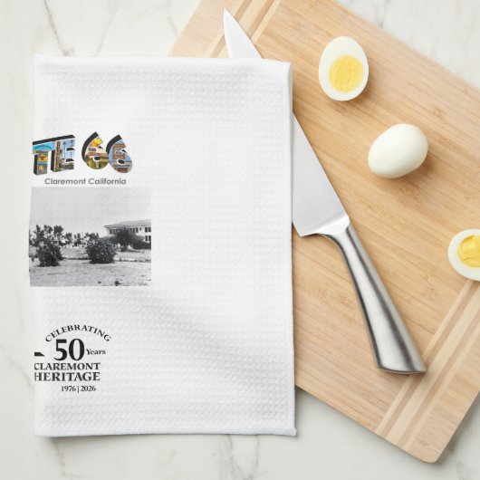 Route 66 Kitchen Tea Towel Theedoek (Quarter Fold)
