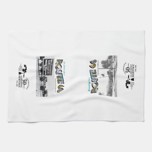Route 66 Kitchen Tea Towel Theedoek (Horizontaal)