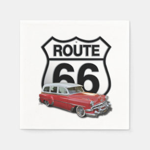 Route 66 Klassieke Auto Servet