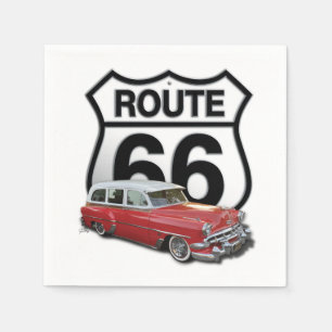 Route 66 Klassieke auto Servet