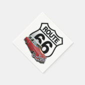 Route 66 Klassieke auto Servet (Hoek)
