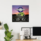 Route 66 -  - Klassieke auto - SRF Poster (Thuiskantoor)