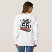 Route 66 Klassieke auto Trui (Achterkant volledig)