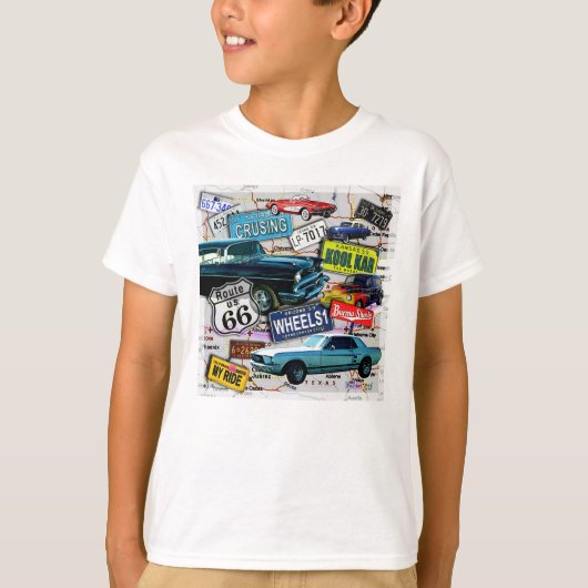 Route 66 - Klassieke KINDEREN LICHTE T - SHIRTS (Voorkant)