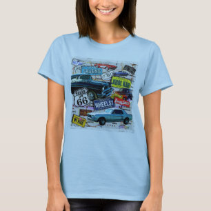 Route 66 - Klassieke T - SHIRTS MET WOMENS LICHT