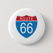 Route 66 knoop ronde button 5,7 cm (Voorkant)