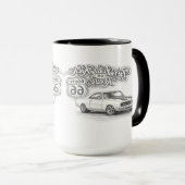 Route 66 koffiekop mok (Voorkant rechts)