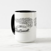 Route 66 koffiekop mok (Voorkant links)