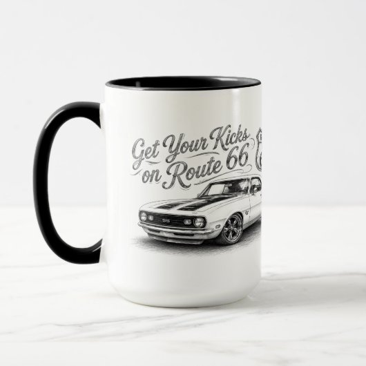 Route 66 koffiemok mok (Links)