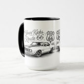 Route 66 koffiemok mok (Voorkant links)