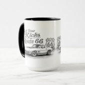 Route 66 koffiemok mok (Voorkant links)