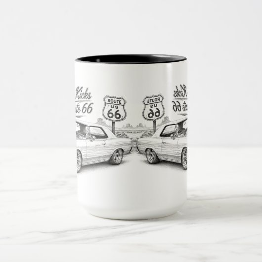 Route 66 koffiemok mok (Midden)