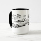 Route 66 koffiemok mok (Voorkant links)