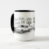 Route 66 koffiemok mok (Voorkant links)