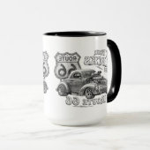 Route 66 koffiemok mok (Voorkant rechts)
