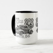 Route 66 koffiemok mok (Voorkant links)