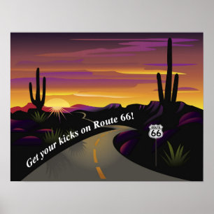 Route 66 krijgt Uw Poster van de Kicks