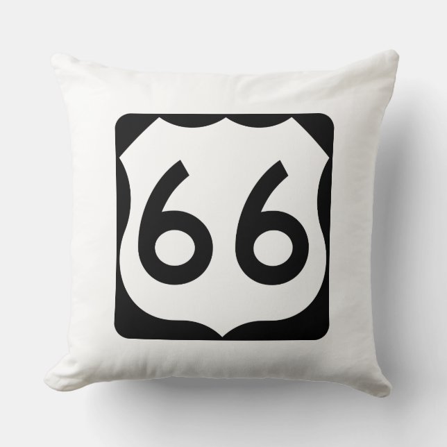 Route 66 kussen (Voorkant)