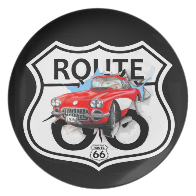 Route 66 life style  love the freedom bord (Voorkant)