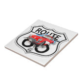 Route 66 life style  love the freedom tegeltje (Zijkant)