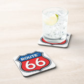 Route 66 Logo Bier Onderzetter (Rechterzijde)