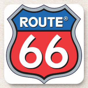 Route 66 Logo Bier Onderzetter